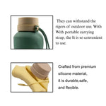 Silicone Pet Bottle Foldable Travel Water Cups - GreenFur