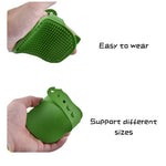 Silicone Pet Palm Massage and Bath Brush - GreenFur