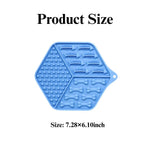 Silicone Pet Slow - feeding Plate with Suction Cup Anti - Choking Licking Mat - GreenFur