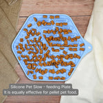 Silicone Pet Slow - feeding Plate with Suction Cup Anti - Choking Licking Mat - GreenFur