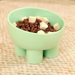 Simple Pet 15 Degree Tilt Design Raised Cat Dog Food Bowls - GreenFur