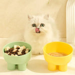 Simple Pet 15 Degree Tilt Design Raised Cat Dog Food Bowls - GreenFur