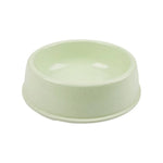 Simple Round Wheat Straw Material Pet Water Bowl Cat Dog Food Bowls - GreenFur