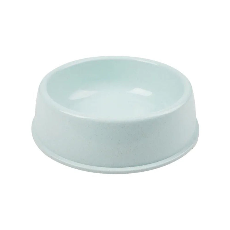 Simple Round Wheat Straw Material Pet Water Bowl Cat Dog Food Bowls - GreenFur