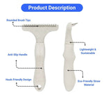 Single Row Rake Comb Eco Friendly Metal Pet Grooming Brush - GreenFur