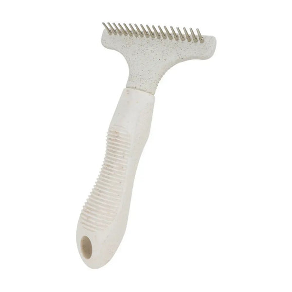Single Row Rake Comb Eco Friendly Metal Pet Grooming Brush - GreenFur