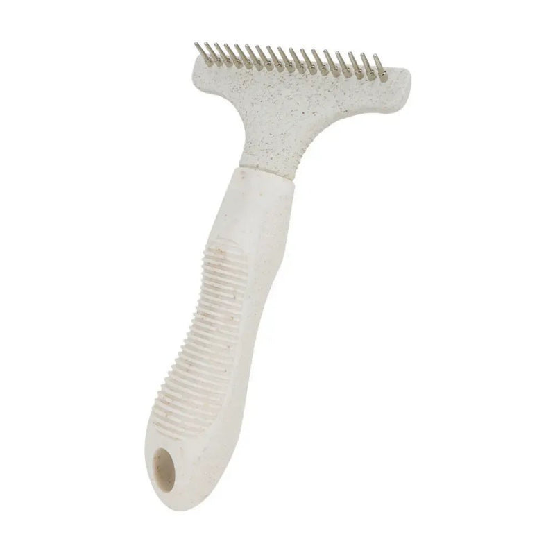 Single Row Rake Comb Eco Friendly Metal Pet Grooming Brush - GreenFur