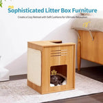 Sisal Cat Scratching Pad Wood Pet Kitten Condo Cat Tree House - GreenFur