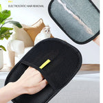 Skin Friendly Fabric Double - Sided Cat Hair Grooming Gloves - GreenFur
