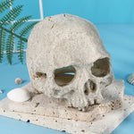 Skull Fish Tank Decoration Resin Craft Skeleton Head Hiding House - GreenFur