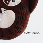 Sloth Shape Plush Squeaky Dog Toy with Cotton Rope - GreenFur