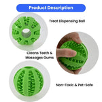 Slow Feeder Ball Toy for Dogs Chewing Training Enrichment - GreenFur
