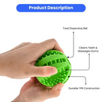 Slow Feeder Ball Toy for Dogs Chewing Training Enrichment - GreenFur