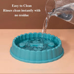 Slow Feeder Pet Bowl Anti Choking Non Slip Food Dish for Dogs and Cats - GreenFur