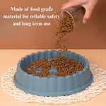 Slow Feeder Pet Bowl Anti Choking Non Slip Food Dish for Dogs and Cats - GreenFur