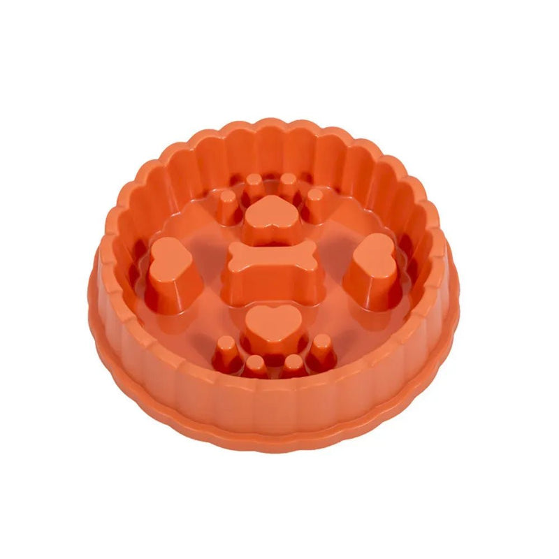Slow Feeder Pet Bowl Anti Choking Non Slip Food Dish for Dogs and Cats - GreenFur