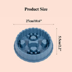 Slow Feeder Pet Bowl Anti Choking Non Slip Food Dish for Dogs and Cats - GreenFur