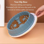 Slow Feeder Pet Bowl Anti Choking Non Slip Food Dish for Dogs and Cats - GreenFur