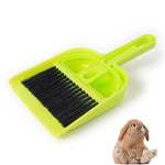 Small Animals Cleaning Tool Mini Dustpan and Brush Set for Hamsters Guinea Pigs - GreenFur