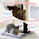 Small Cat Tree Tower with 4 - in - 1 Scratching Post for Indoor Kittens - GreenFur