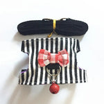 Small Guinea Pig Clothes Hamster Harness and Leash Set with Bowknot Bell - GreenFur