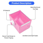 Small Pet Cage Fixed Hanging Small Animals Feeder Bowl - GreenFur