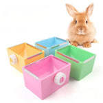 Small Pet Cage Fixed Hanging Small Animals Feeder Bowl - GreenFur