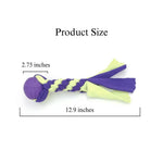 Small Size Colorful Woven Polyester Dog Training Chew Toy Ball - GreenFur