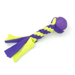 Small Size Colorful Woven Polyester Dog Training Chew Toy Ball - GreenFur