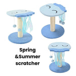Small Size Jellyfish Shaped Cat Scratching Post - GreenFur