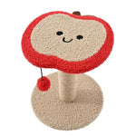 Small Size Novelty Apple Shaped Cat Scratching Post - GreenFur