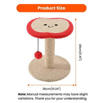 Small Size Novelty Apple Shaped Cat Scratching Post - GreenFur