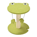 Small Size Novelty Frog Shaped Cat Scratching Post - GreenFur