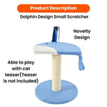 Small Size Novelty Whale Shaped Cat Scratching Post - GreenFur