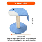 Small Size Novelty Whale Shaped Cat Scratching Post - GreenFur
