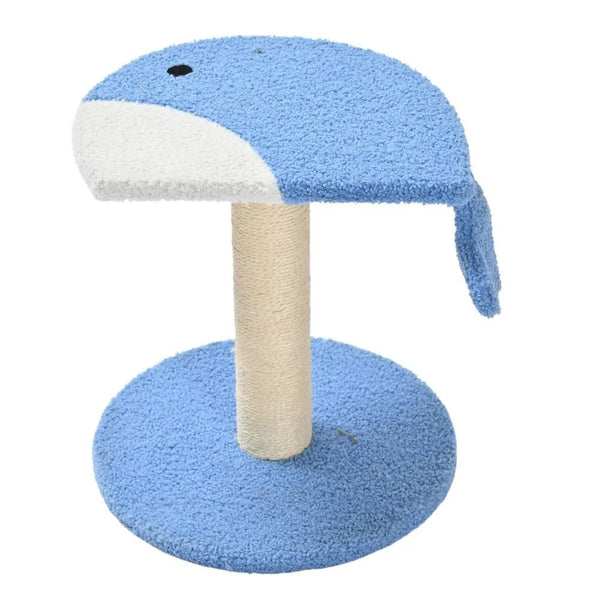 Small Size Novelty Whale Shaped Cat Scratching Post - GreenFur