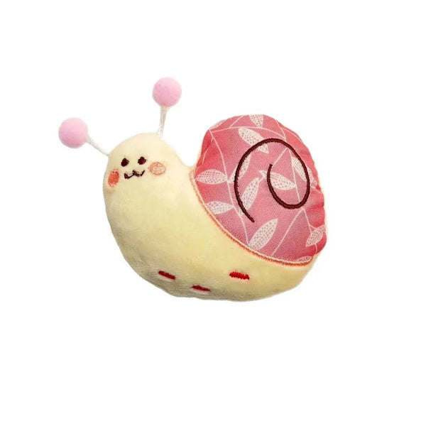 Snail Plush Dog Toy Chew Resistant Interactive Play Soft Toy - GreenFur