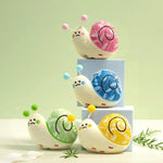 Snail Plush Dog Toy Chew Resistant Interactive Play Soft Toy - GreenFur