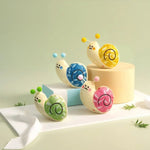 Snail Plush Dog Toy Chew Resistant Interactive Play Soft Toy - GreenFur