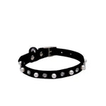 Soft Adjustable Cat Collar with Pearls and Rinestones - GreenFur