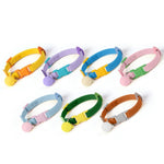Soft and Elastic Adjustable Dogs Cat Collar Decorative Pet Necklace - GreenFur