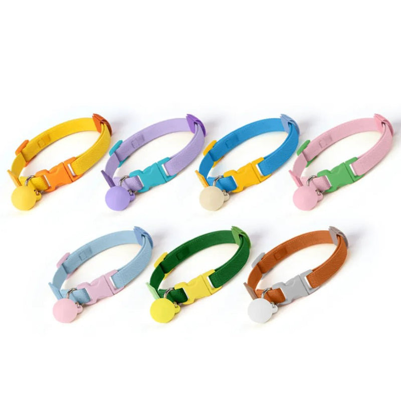 Soft and Elastic Adjustable Dogs Cat Collar Decorative Pet Necklace - GreenFur
