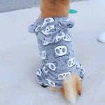 Soft and Warm Panda Style Coral Velvet Pet Hooded Boxer Shorts - GreenFur