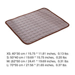 Soft Breathable Mesh Ice Silk Mat Pet Cooling Pad - GreenFur