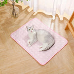 Soft Breathable Mesh Ice Silk Pad Pet Cooling Mat - GreenFur