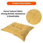 Soft Cozy Linen - Feel Fabric Pet Dog Pillow Bed - GreenFur