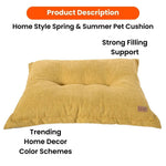 Soft Cozy Linen - Feel Fabric Pet Dog Pillow Bed - GreenFur