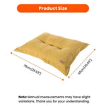 Soft Cozy Linen - Feel Fabric Pet Dog Pillow Bed - GreenFur