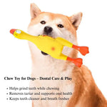 Soft Durable Latex Duck Dog Toy with Squeaker for Chewing Fun - GreenFur