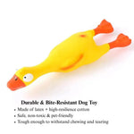 Soft Durable Latex Duck Dog Toy with Squeaker for Chewing Fun - GreenFur